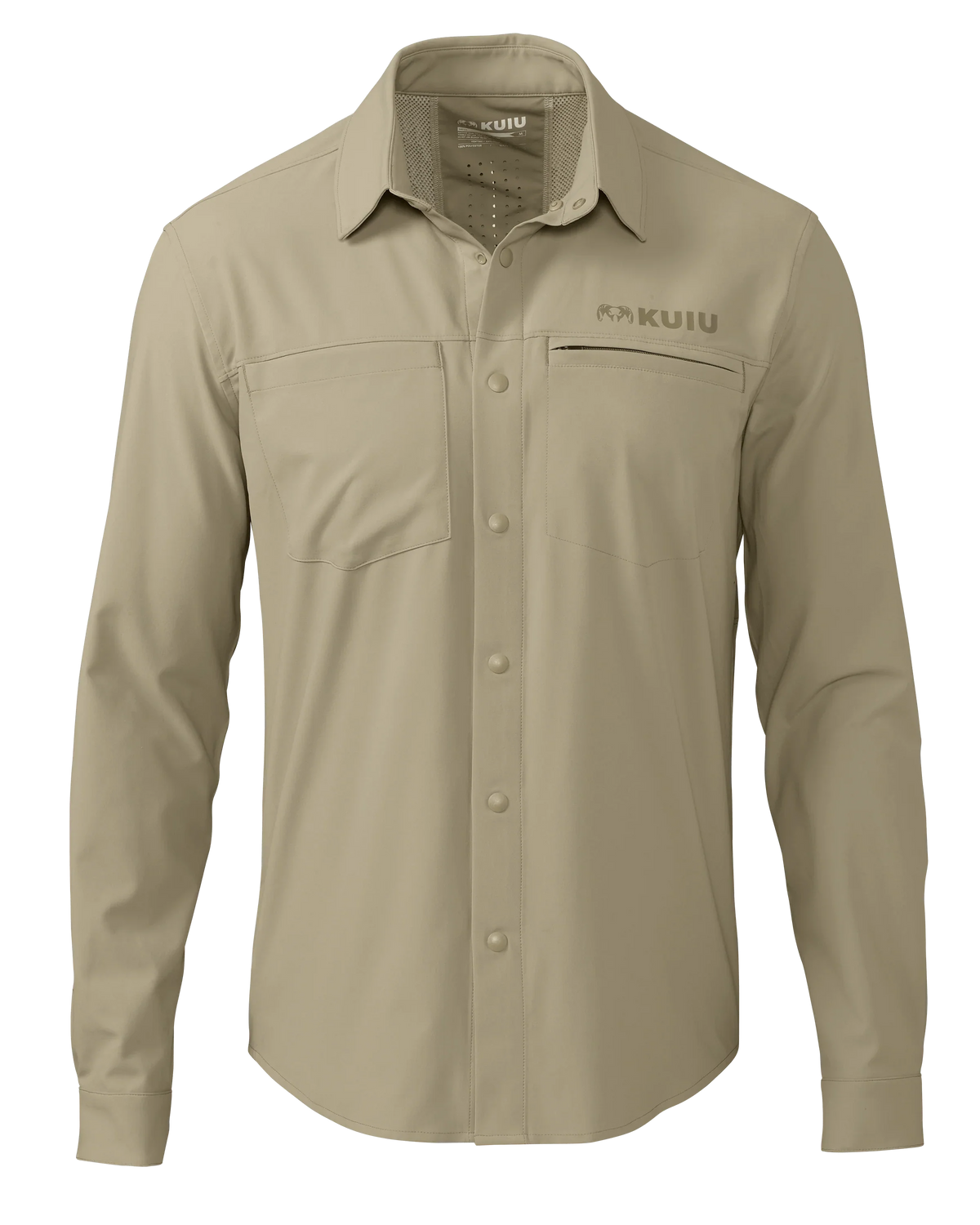 Outlet Mesa Vented LS Snap Shirt | Bone
