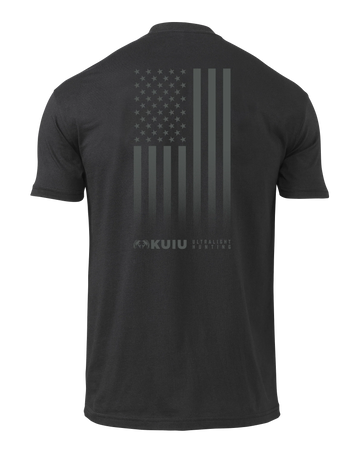 KUIU Vertical Flag Logo T-Shirt | Black