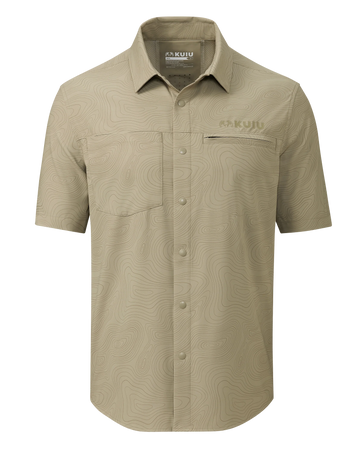 Mesa Vented SS Snap Shirt Topo | Bone Topo Print