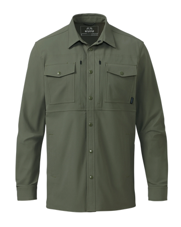 Outlet Tour Shirt Jacket | Dark Sage