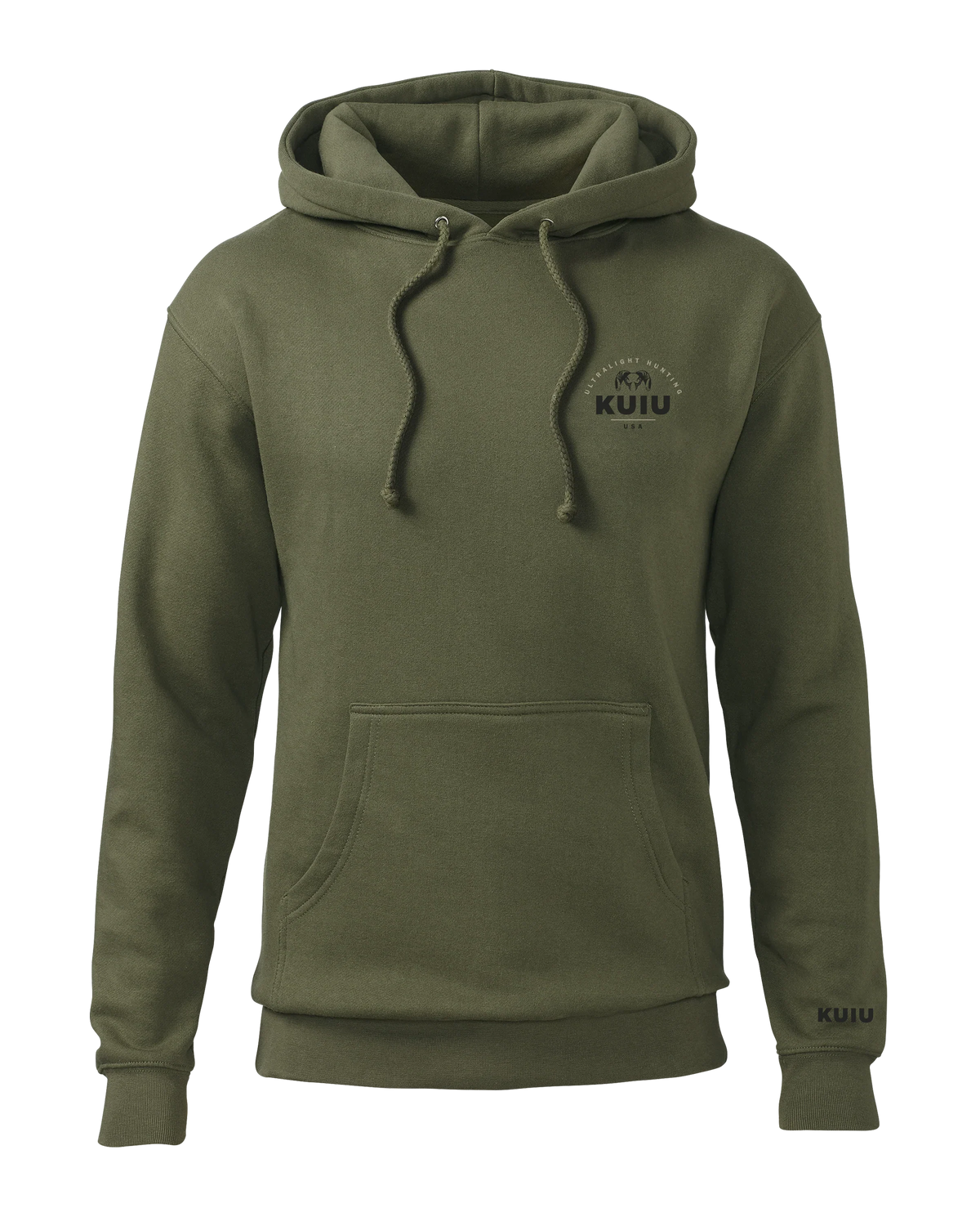 Outlet KUIU Stacked Chest Logo Hoodie | Army