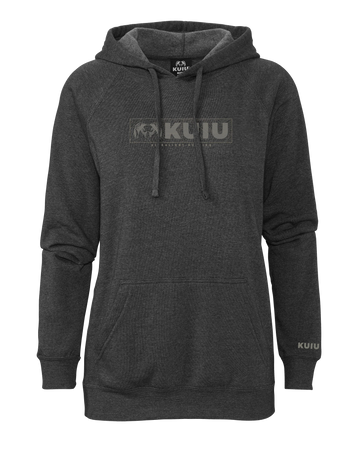 Women's Topo Block Logo Hoodie | Charcoal