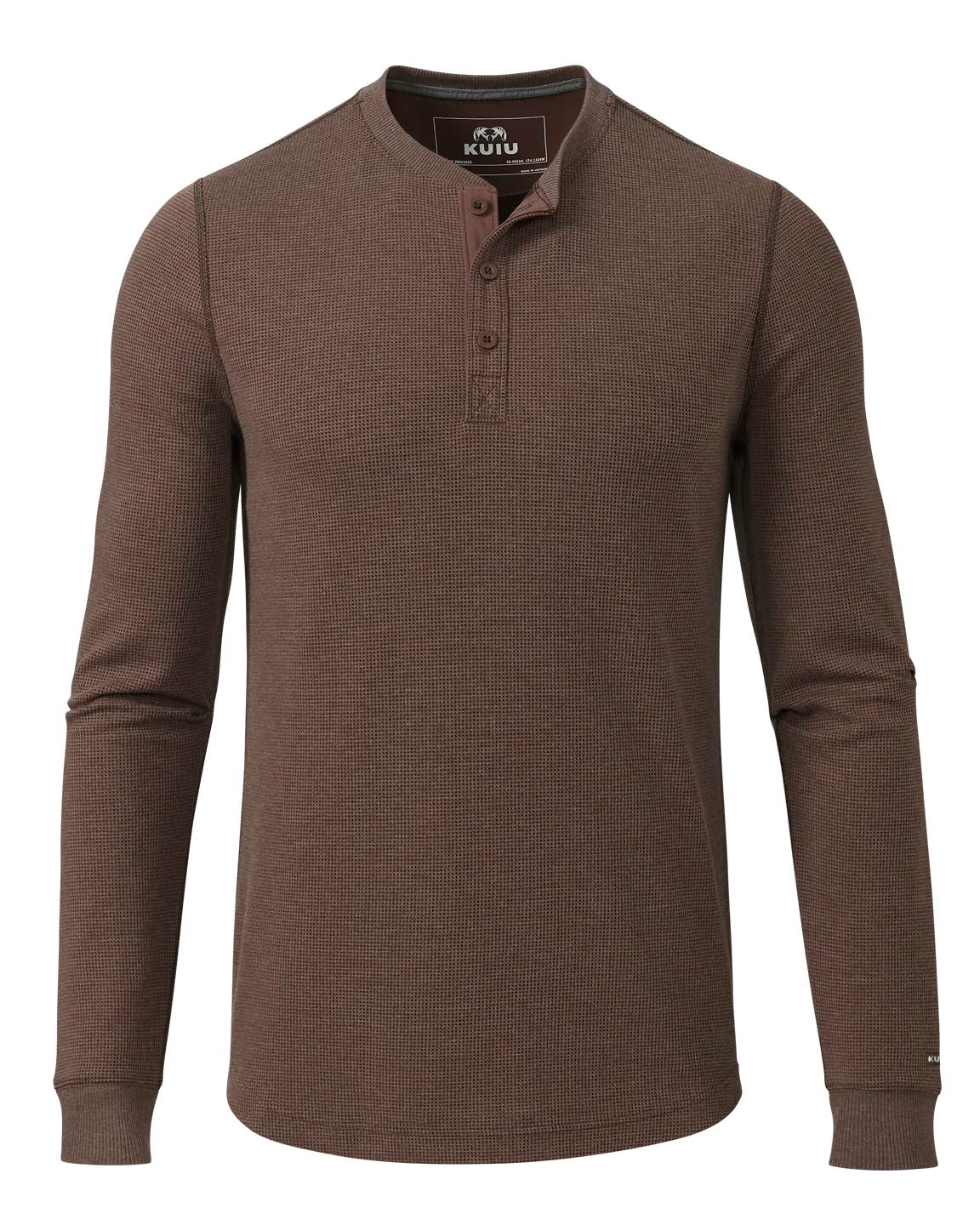 Canyon Waffle Henley | Cedar Heather