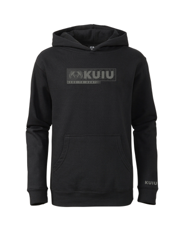 Youth Here to Hunt Gritstone Hoodie | Black