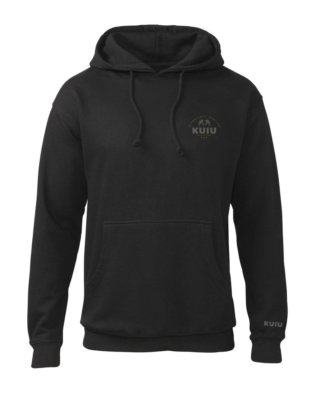 Outlet KUIU Stacked Chest Logo Hoodie | Black